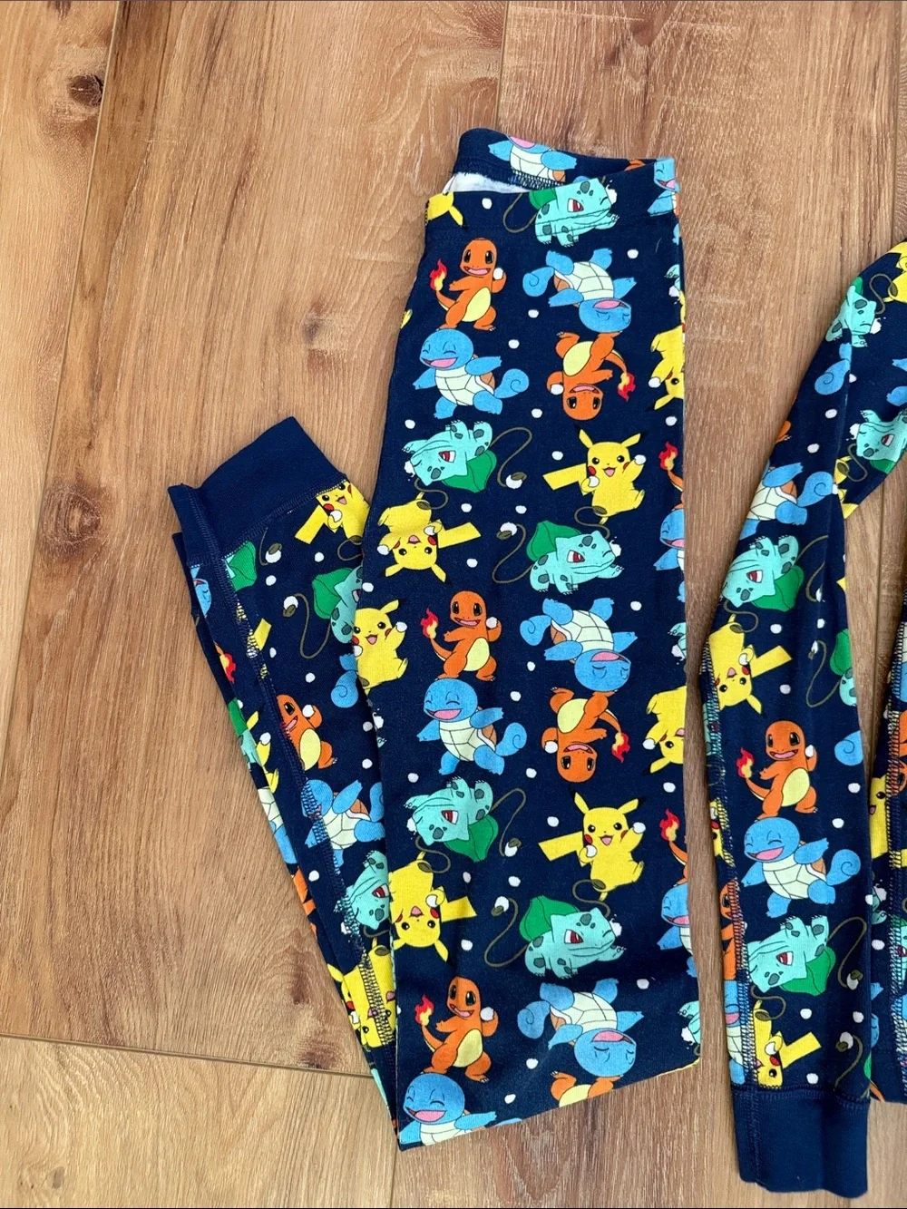 Hanna Andersson Navy Blue Pokemon Character Pajama Set